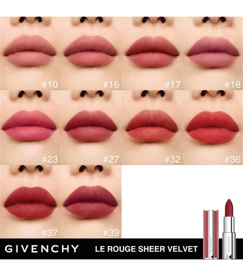 givenchy le rouge 302 swatches|Givenchy Le Rouge Sheer Velvet Lipstick Review & Swatches.